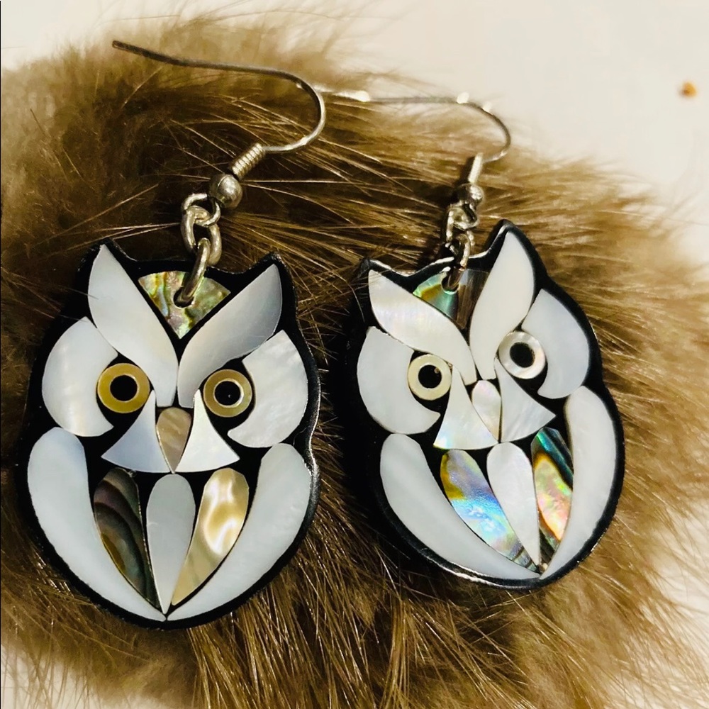 Unique Beautiful Hand Crafted Owl🦉 Earrings